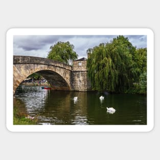 Halfpenny Bridge And Tollhouse Lechlade Sticker